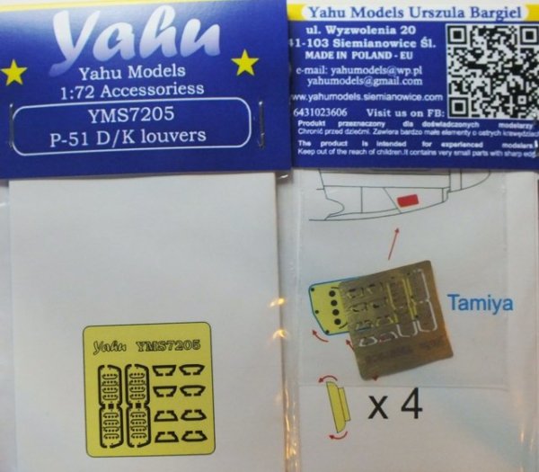Yahu YMS7205 Mustang Mk.IV set (Airfix / Tamiya / Hasegawa) 1:72
