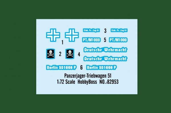 Hobby Boss 82953 Panzerjager-Triebwagen 51 1/72