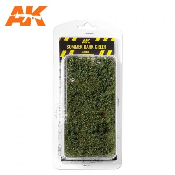 AK Interactive AK8168 SUMMER DARK GREEN SHRUBBERIES 75MM / 90MM 1/35