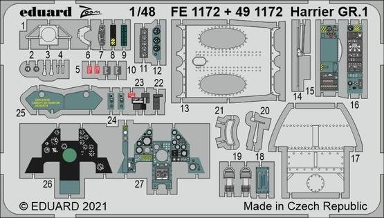 Eduard BIG49292 Harrier GR.1 KINETIC 1/48