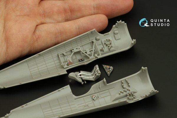 Quinta Studio QD48335 PZL P.11c 3D-Printed &amp; coloured Interior on decal paper (Arma Hobby) 1/48