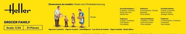 Heller 82758 Grocer Family 1/24