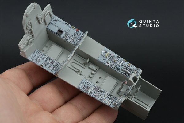 Quinta Studio QDS+32232 Tornado ECR Italian 3D-Printed &amp; coloured Interior on decal paper (Italeri) (Small version) (with 3D-printed resin parts) 1/32
