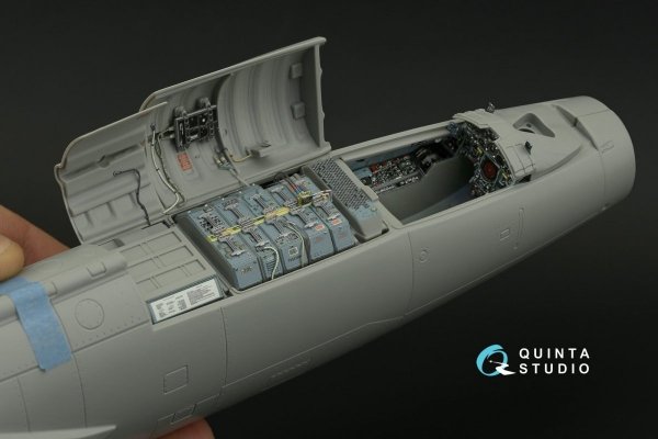 Quinta Studio QD32141 F-104G 3D-Printed &amp; coloured Interior on decal paper (Italeri) 1/32