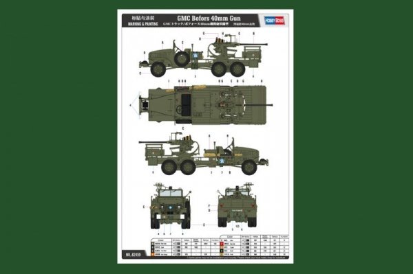 Hobby Boss 82459 GMC Bofors 40mm Gun (1:35)