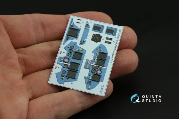 Quinta Studio QDS-32095 Su-30SM 3D-Printed &amp; coloured Interior on decal paper (conversion for Trumpeter Su-30MKK) (Small version) 1/32