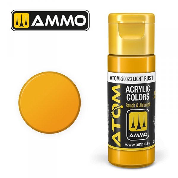 AMMO of Mig Jimenez 20023 ATOM COLOR Light Rust 20ml