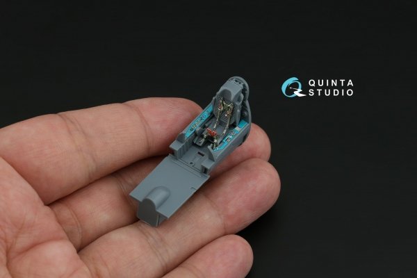 Quinta Studio QD+72239 MiG-21bis early 3D-Printed &amp; coloured Interior on decal paper ( Eduard )( with 3D-printed resin parts ) 1/72