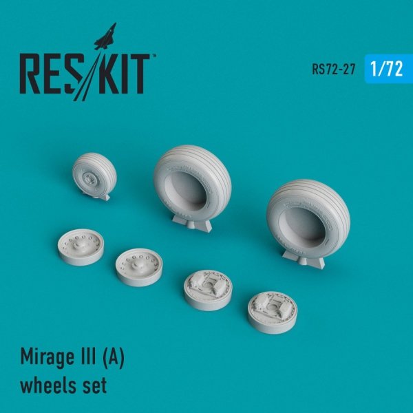 RESKIT RS72-0027 MIRAGE IIIA WHEELS SET 1/72