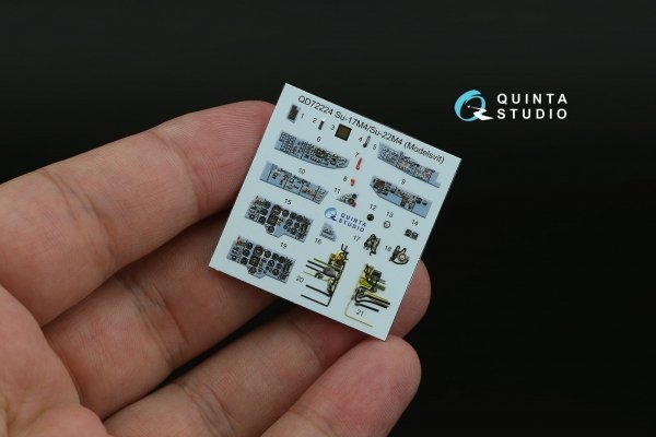 Quinta Studio QD72224 Su-17M4/Su-22M4 3D-Printed &amp; coloured Interior on decal paper (Modelsvit) 1/72