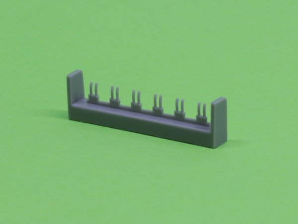 Master SM-350-093 USN 40 mm/56 Bofors quadruple mount ver.1 / with Mk-51 director - (resin, PE and turned parts) - (6pcs) 1:350