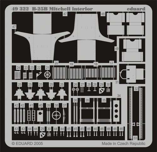 Eduard 49322 B-25B interior 1/48 ACCURATE MINIATURES