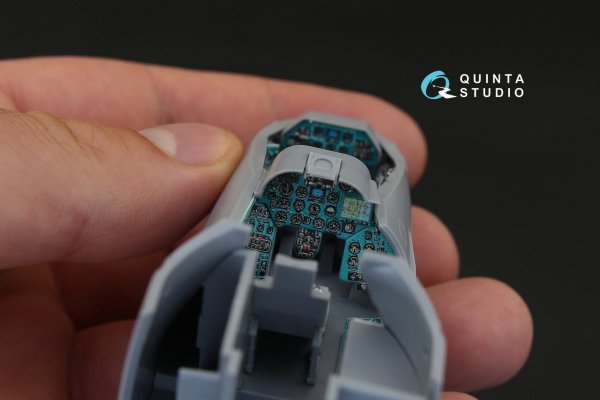 Quinta Studio QD48155 Mi-24P 3D-Printed &amp; coloured Interior on decal paper (for Zvezda kit) 1/48