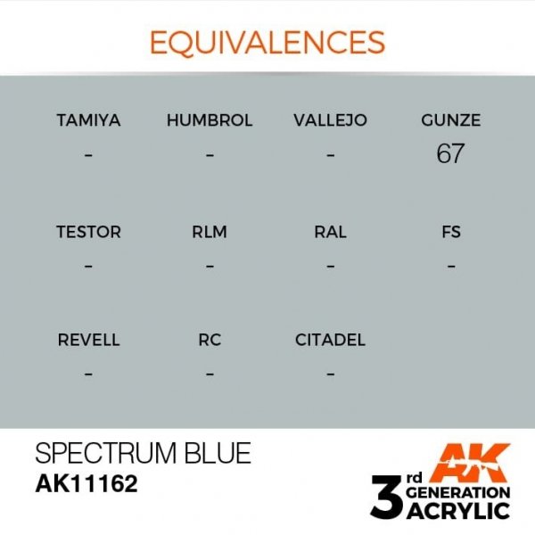 AK Interactive AK11162 SPECTRUM BLUE – STANDARD 17ml