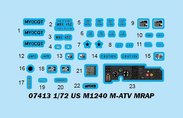 Trumpeter 07413 US M1240 M-ATV MRAP 1/72