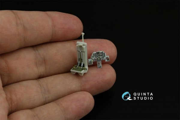 Quinta Studio QD72136 Mitsubishi F-1 3D-Printed &amp; coloured Interior on decal paper (Hasegawa) 1/72
