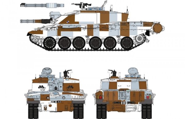 Rye Field Model 5062 Challenger 2 with workable track links 1/35
