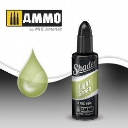 AMMO of Mig Jimenez A.MIG 0863 LIGHT GREEN SHADER 10ML