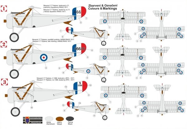 Kovozavody Prostejov KPM0255 Nieuport Triplane „RFC/RNAS“ 1/72