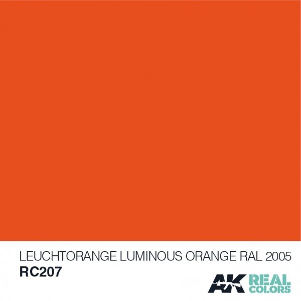 AK Interactive RC207 LEUCHTORANGE-LUMINOUS ORANGE RAL 2005 10ML