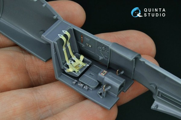 Quinta Studio QD48161 Bf 109G-10 3D-Printed &amp; coloured Interior on decal paper (Eduard) 1/48