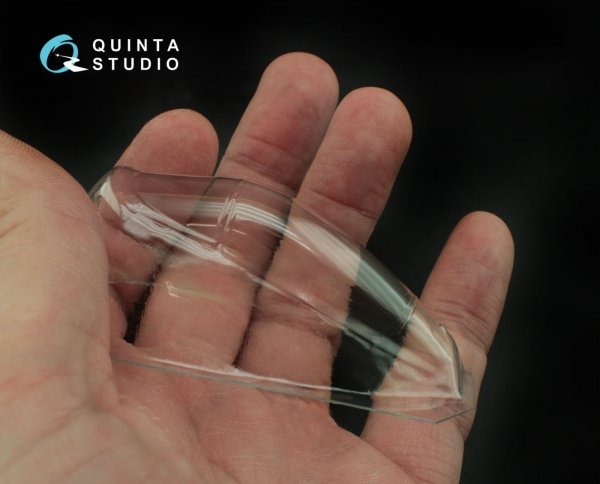 Quinta Studio QC48008 MiG-29 (All single seater version) vacuformed clear canopy (for GWH kits) 1/48