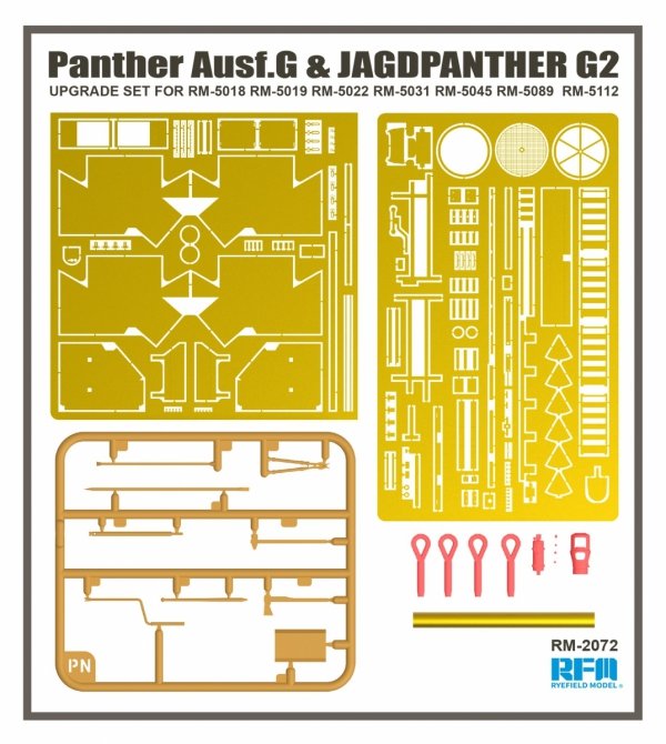 Rye Field Model 2072 Panther Ausf.G UPGRADE SET 1/35