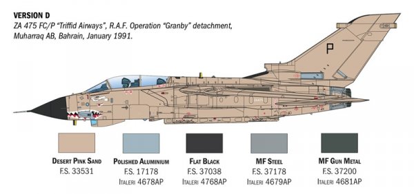 Italeri 2521 Tornado GR.1 Desert Storm 1/32