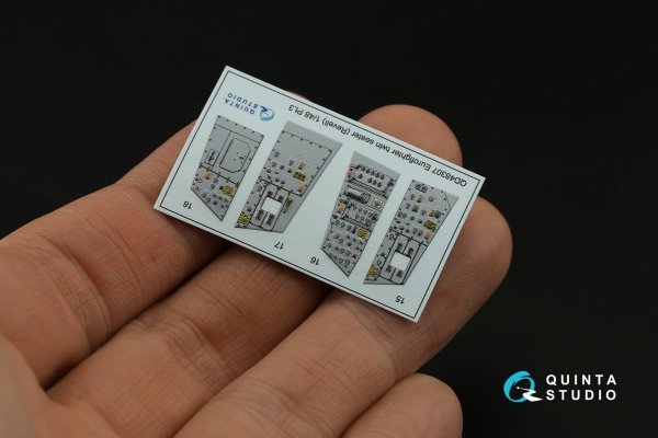 Quinta Studio QD48307 Eurofighter twin seater 3D-Printed coloured Interior on decal paper (Revell) 1/48