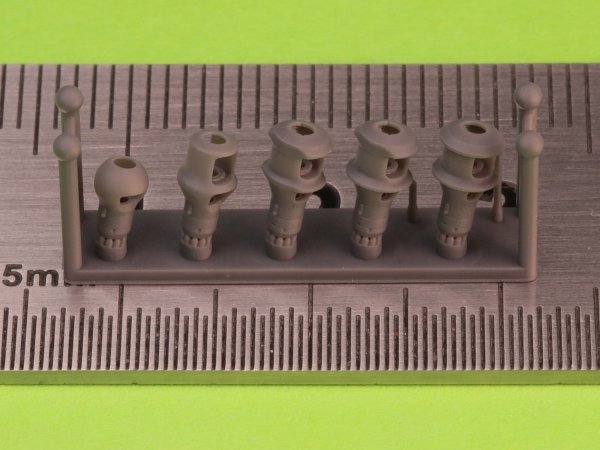 Master GM-72-039 Zestaw hamulców wylotowych do niemieckich dział 7,5cm PaK/KwK/StuK 40 (5 typów) 1/72