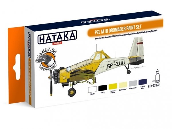 Hataka HTK-CS122 PZL M18 Dromader Paint Set 6 x 17 ml