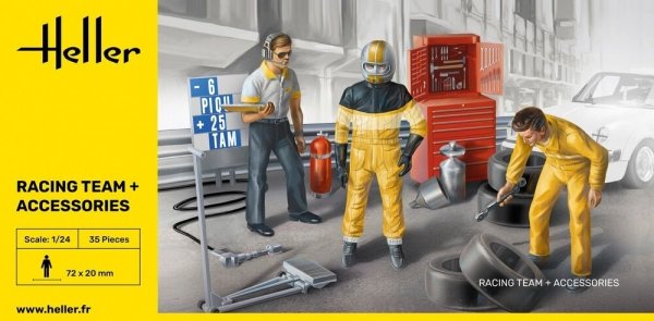 Heller 82750 Racing Team and Accessories 1/24