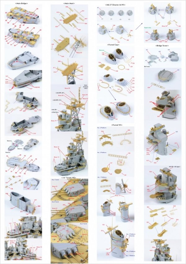 Pontos 35010F1 USS BB-64 Wisconsin 1991 Detail Up Set (1:350)