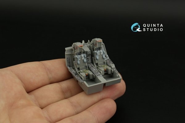Quinta Studio QD48372 A-6A 3D-Printed &amp; coloured Interior on decal paper (Kinetic) 1/48