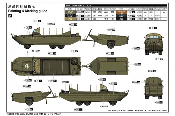 I Love Kit 63539 GMC DUKW-353 With WTCT-6 Trailer 1/35