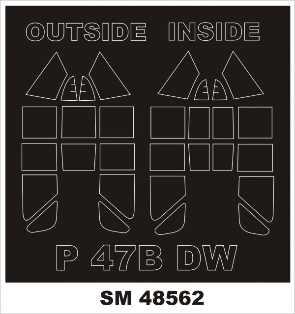 Montex SM48562 P-47B for DORA WINGS 1/48