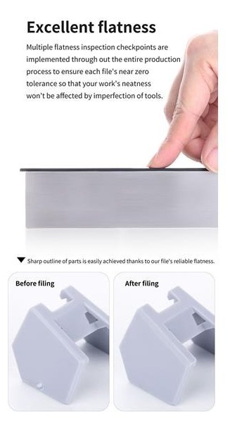 DSPIAE AT-FX01 Coated Stainless Steel File 400 / 800 (1 piece)