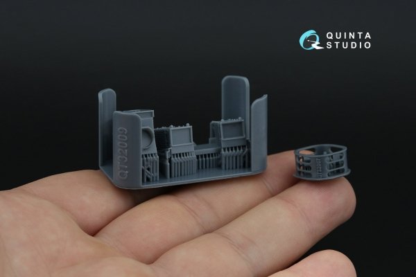 Quinta Studio QD+32231 Tornado ECR German 3D-Printed &amp; coloured Interior on decal paper (Italeri) (with 3D-printed resin parts) 1/32