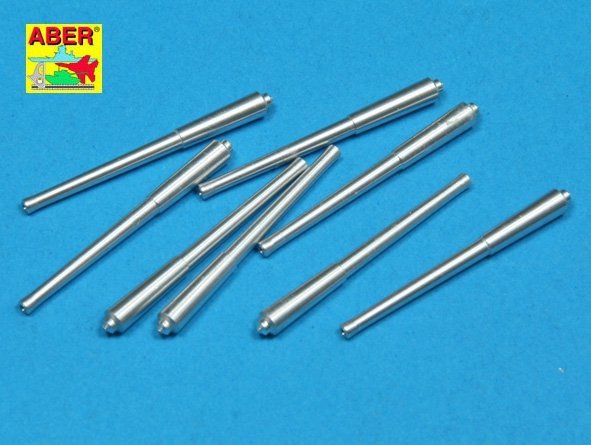Aber 350L-30 Set of 8 pcs 381mm (15in) L42 Mk.I long barrels for Hood, Repulse, Queen Elisabeth, Vanguard (1:350)
