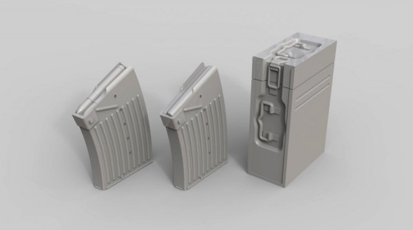 EUREKA XXL E-043 2 cm FlaK38 ammo boxes and magazines 1:35