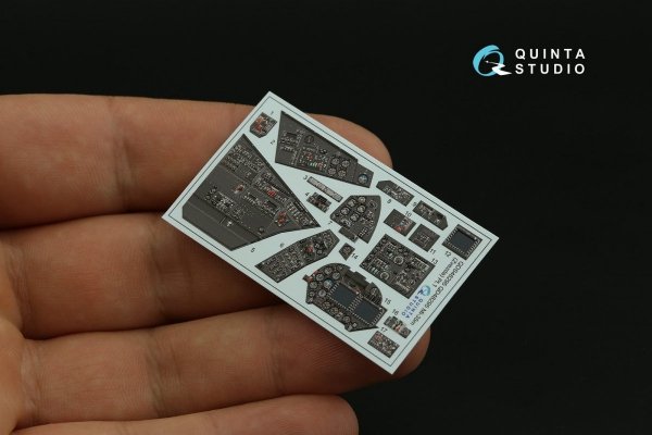Quinta Studio QDS-48295 Mi-35M 3D-Printed &amp; coloured Interior on decal paper (Zvezda) (Small version) 1/48