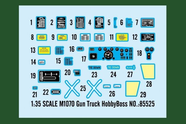 Hobby Boss 85525 M1070 Gun Truck 1/35