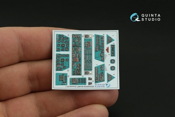 Quinta Studio QDS-48339 Mi-8MT 3D-Printed &amp; coloured Interior on decal paper (Zvezda) (Small version) 1/48