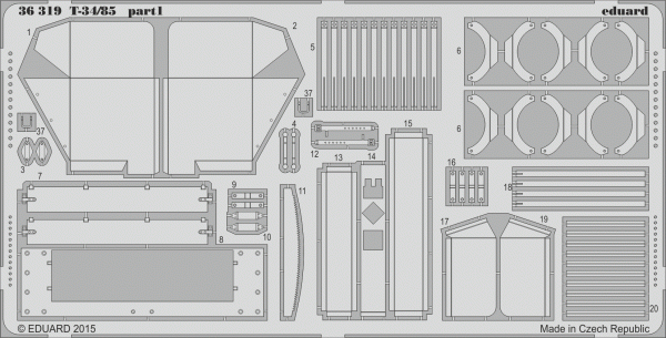 Eduard 36319 T-34/85 1/35 Academy