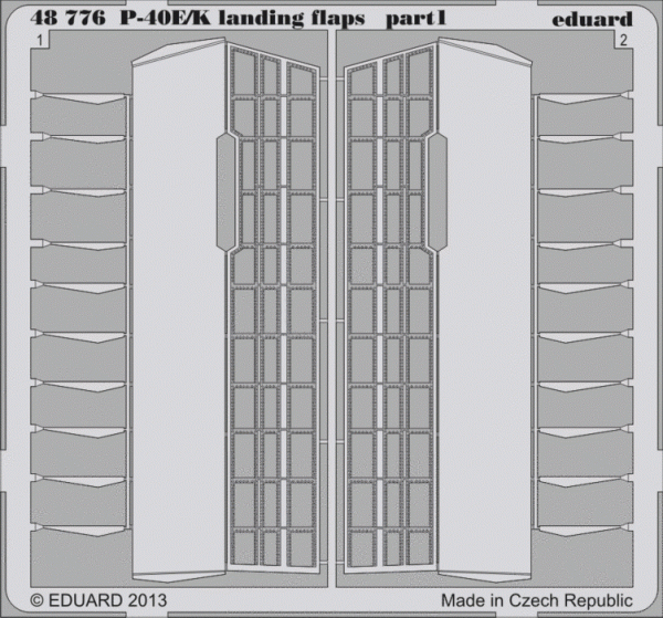 Eduard 48776 P-40E/ K landing flaps 1/48 Italeri