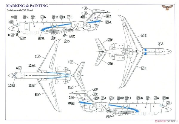 Sova 72018 Gulfstream G-550 Shavit 1/72