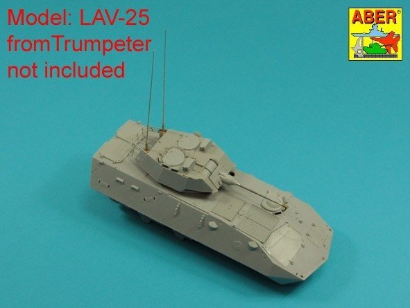 Aber R-44 Zestaw 2 anten VHF pojazdów NATO / Set of 2 NATO antennas with mount bases 1/35