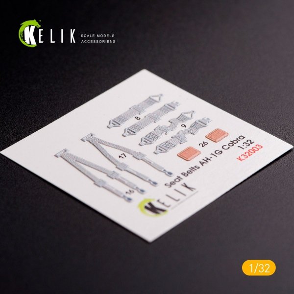 KELIK K32003 AH-1G COBRA INTERIOR 3D DECALS FOR ICM KIT 1/32
