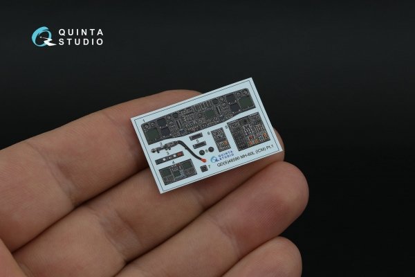 Quinta Studio QDS-48590 MH-60L Blackhawk 3D-Printed &amp; coloured Interior on decal paper (ICM) (Small version) 1/48