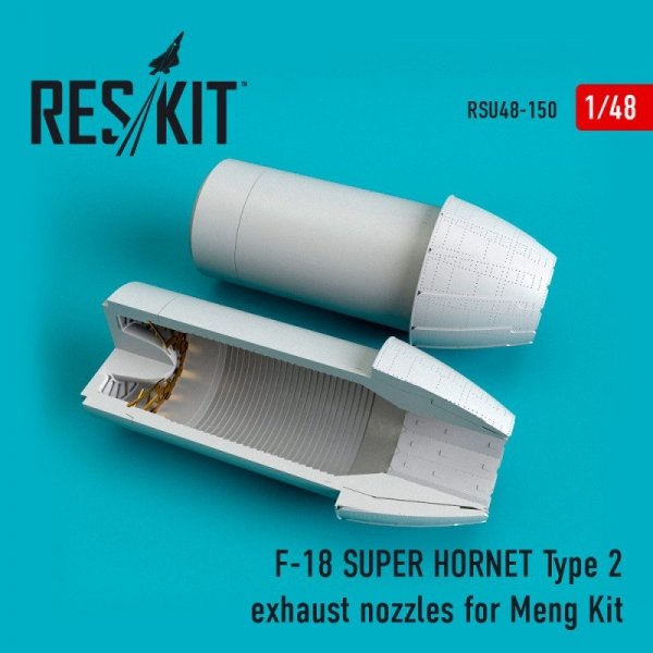 RESKIT RSU48-0150 F-18 Super Hornet Type 2 exhaust nozzles for MENG kit 1/48